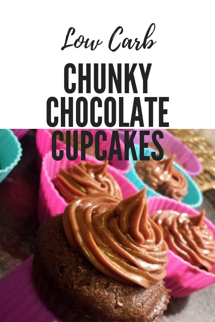 Low Carb Chunky Chocolate Cupcakes