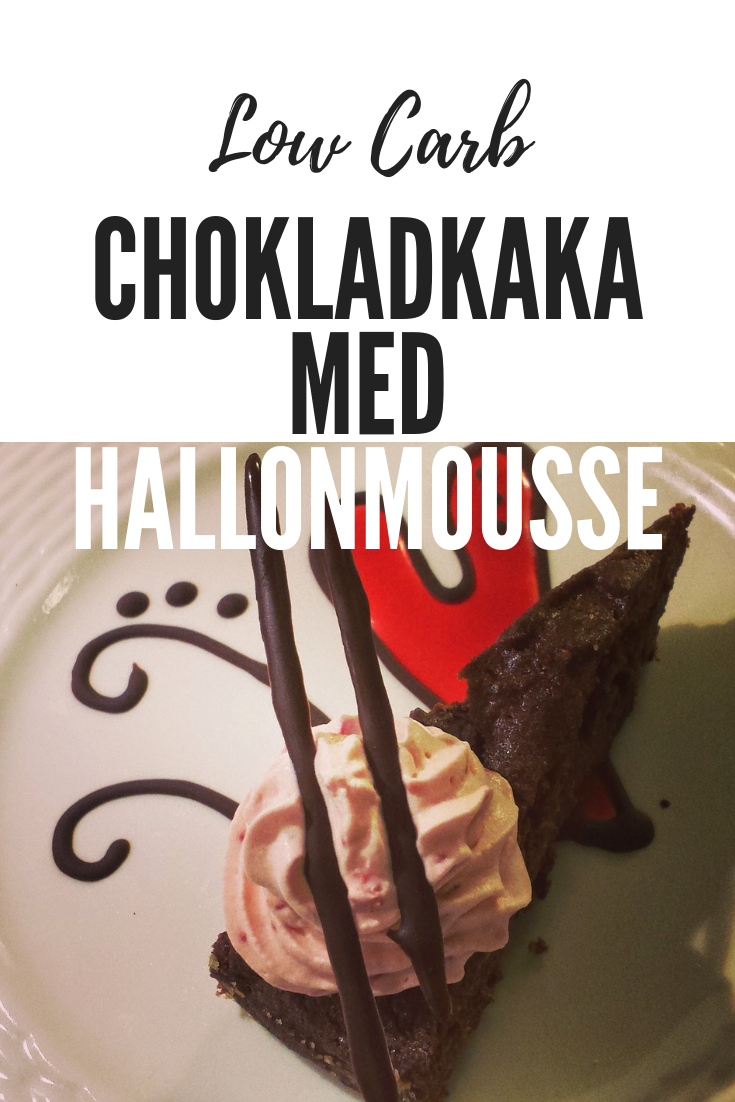 Chokladkaka med hallonmousse