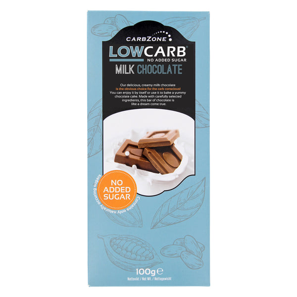 Low Carb® Mjölkchoklad - Utan Tillsatt Socker (100g)