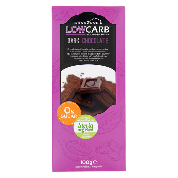 Low Carb® Mörk Choklad - Sockerfri (100g)