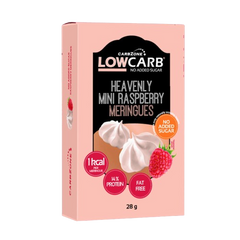 Low Carb® Heavenly Mini Raspberry Meringues - Utan Tillsatt Socker (28g)